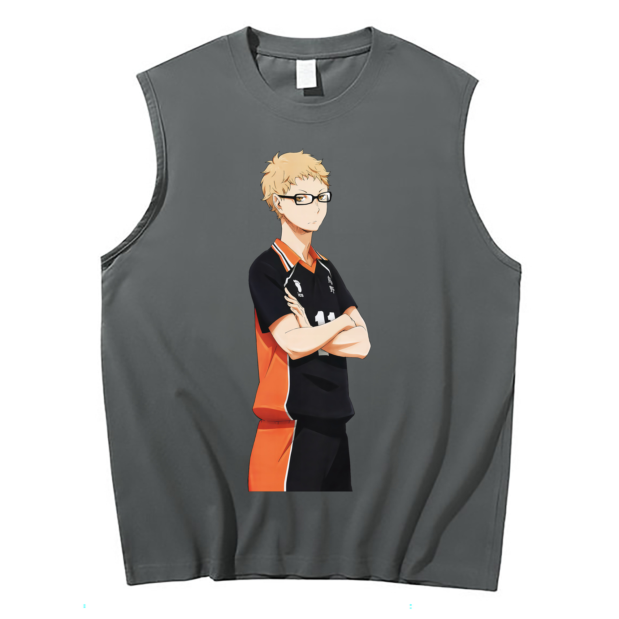 （画像用） ハイキュー!! Haikyu!! コットン100％タンクトップ（フロントプリント）